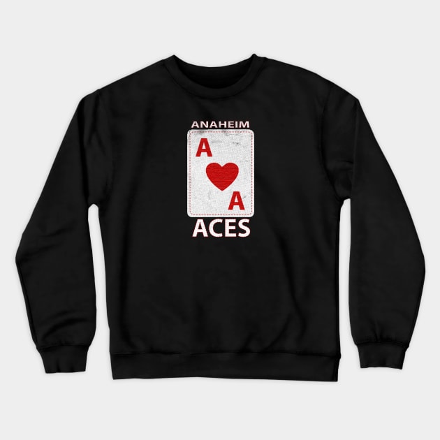 Defunct - Anaheim Aces Baseball Crewneck Sweatshirt by LocalZonly